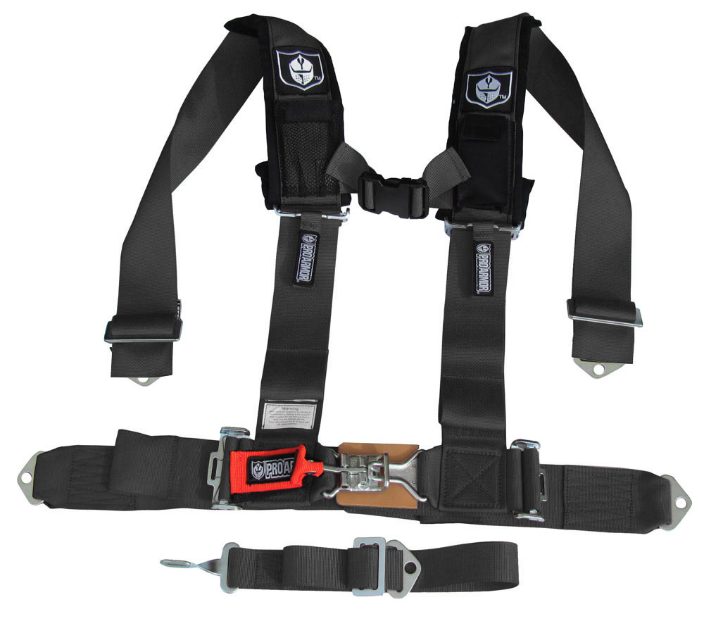 Pro Armor H Style 5 Point Harness 3 Wide Black 