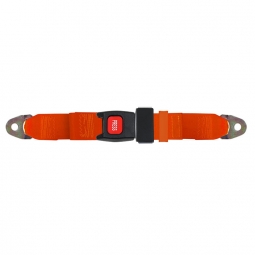 3 Point Retractable Seat Belt, Push Button, Orange